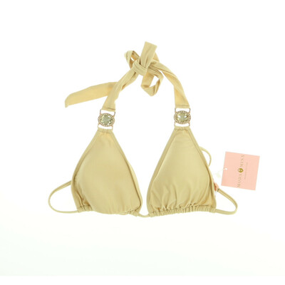 Moda Minx bézs/arany bikini felső