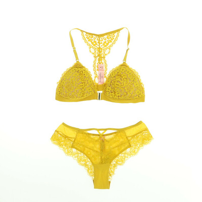 Hunkemöller sárga fehérnemű szett