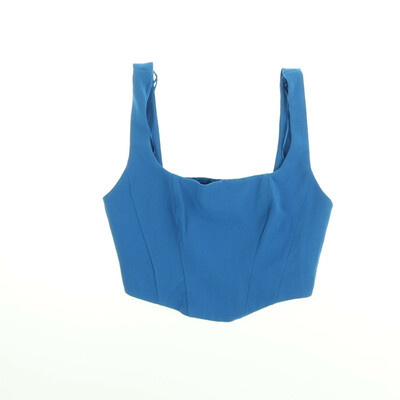 Stradivarius kék crop top