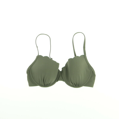 Hunkemöller khaki párnázott bikini felső   / 75 C /