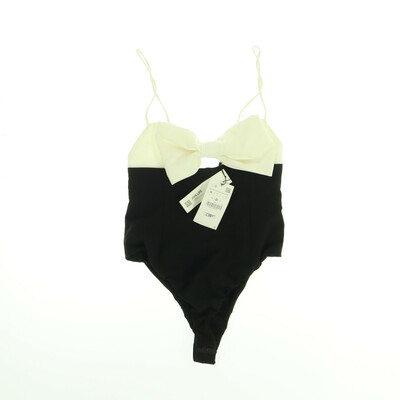 Zara fekete/fehér pántos body