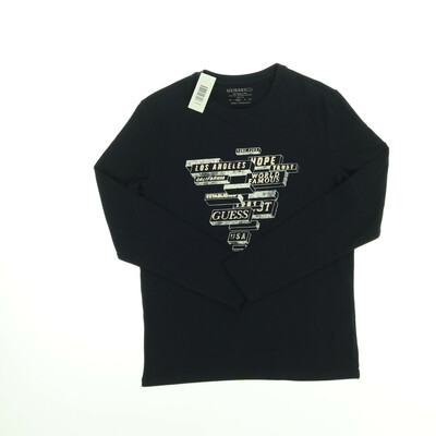 Guess kék hosszú ujjú felső /slim fit/