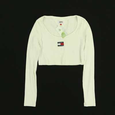 Tommy Jeans fehér crop felső
