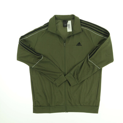 Adidas khaki cipzáros sport pulóver