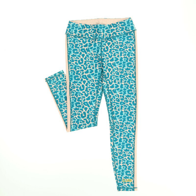 Delicatelove kék/rózsaszín sport leggings